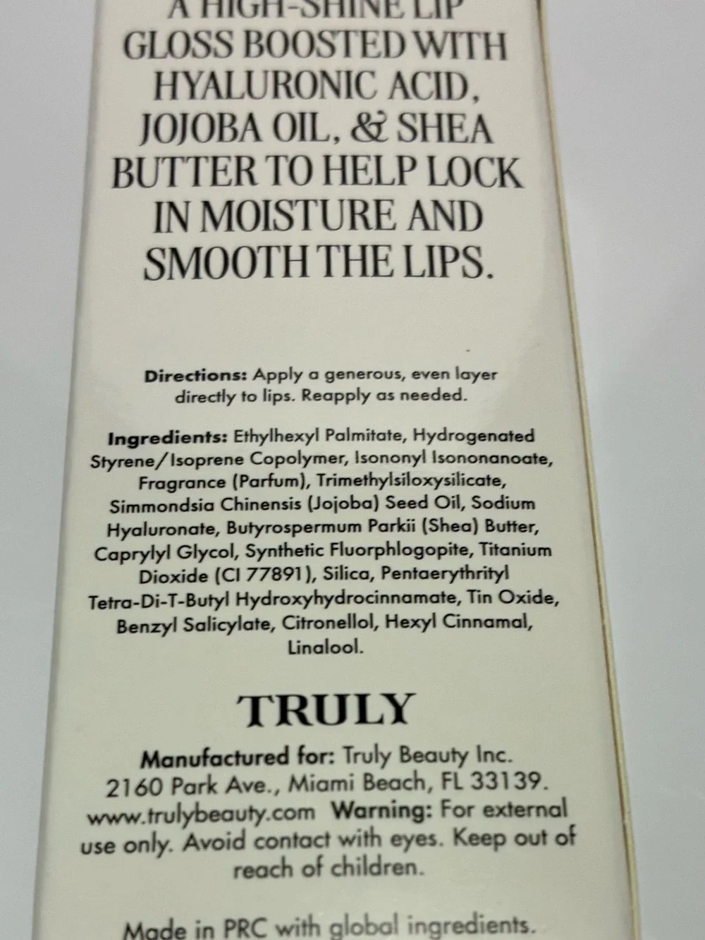 TRULY Lip Gloss - Coco Cloud